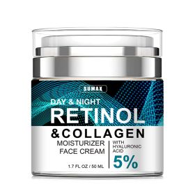 Advanced Retinol Collagen Cream For Face With 5  Hyaluronic Acid Anti-Aging Cream Anti Wrinkle Reduce Fine Lines Lifting And Firming Cream 24-Hou (Option: One)