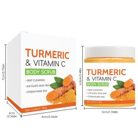 Turmeric & Vitamin C Body Scrub Deep Cleanse, Exfoliate & Strengthen Daily Shower Ritual Natural Ingredients Blend With Turmeric, Vitamin C & Hya (Option: 250g)